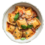 Ravioli mit Hähnchen